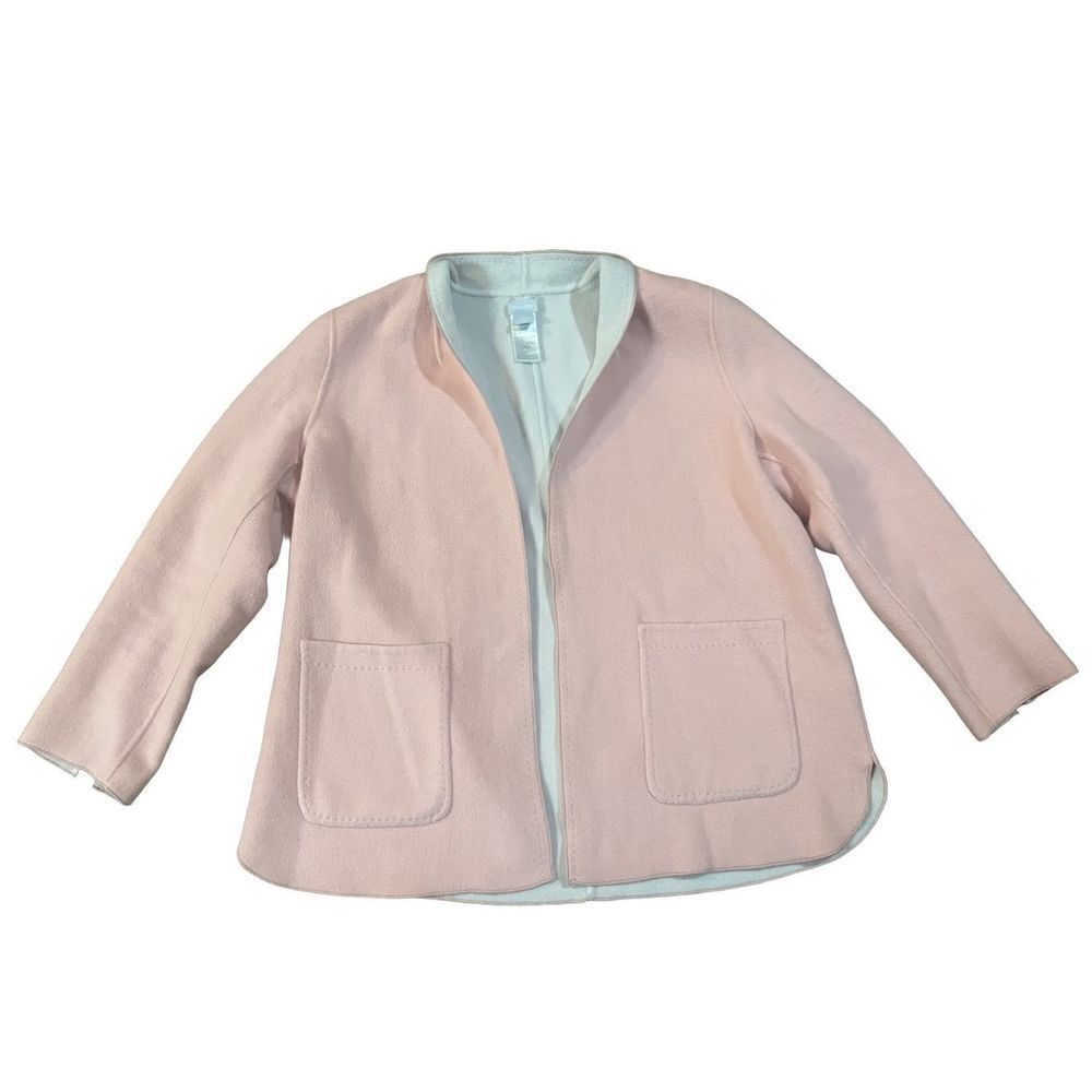 Chicos wool blend bright pastel‎ pink jacket blazer size womens 3P